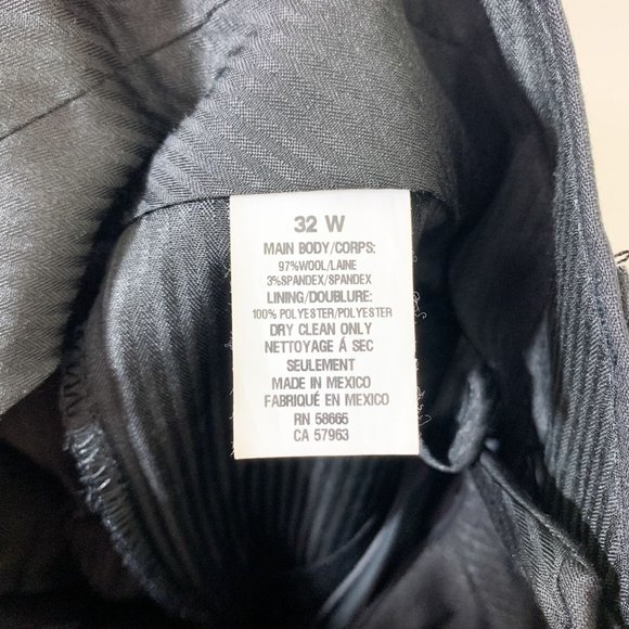 Nordstrom tech smart wool dress pants gray 32 - Picture 7 of 10